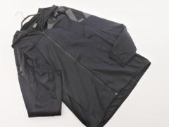 Oakley オークリー ロゴ 裏ボアフード ジップアップ ジャケット sizeL/黒 ◇■ メンズ