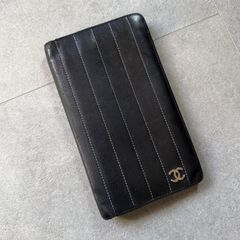 CHANEL シャネル 三つ折り長財布 Vステッチ ココマーク ブラック