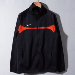 ナイキ NIKE トラックジャケット L ブラック レッド ロゴ刺繍 ジャージ スポーツ 00s ストリート 古着 N112