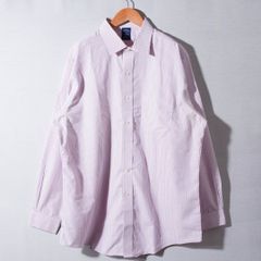 ブルックスブラザーズ Brooks Brothers ノーアイロン ストライプシャツ XL相当 NON IRON 長袖シャツ 襟付きシャツ ストリート アメカジ オーバーサイズ 古着 B414