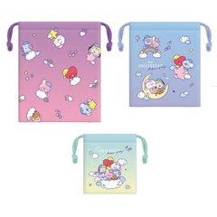 BT21 깡패 파우치 3점 세트 잘자