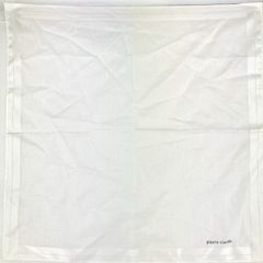 pierre cardin/ピエールカルダン ハンカチ ホワイト/白 ロゴ入り 紳士/メンズ[OP01023]