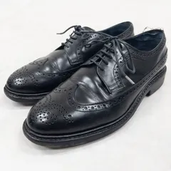 Jalan Sriwijaya ジャランスリワヤ Beauty&Youth United Arrows ビューティーアンドユース ユナイテッドアローズ 別注 レザーシューズ 革靴 ウイングチップ メダリオン フルブローグ ブラック メンズ 6.5 b02586
