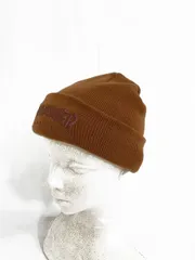 THRASHER スラッシャー MAG LOGO ACRYLIC BEANIE ロゴ刺繍 ビーニー ニットキャップ ニット帽 sizeF/茶 ◇■メンズ