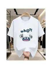 ユニセックス 白Tシャツ プリント メンズTシャツ ユニセックスTシャツ カジュアルトップス 夏服