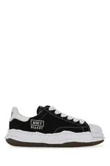 【新品・最安値】MAISON MIHARA YASUHIRO メゾンミハラヤスヒロ BLAKEY/ ORIGINAL SOLE CANVAS LOW-TOP SNEAKER BLACK 正規品 スニーカー A08FW735 BLACK