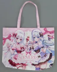 【中古】同人生活用品・バッグ・神社関連 【オリジナル】フルカラーBIGトートバッグ 吸血鬼ちゃん＆Vちょこ(三つ葉ちょこ) C108/メルメリー
