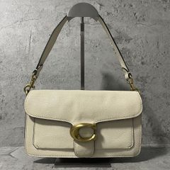美品 COACH コーチ ワンショルダーバッグ タビー Tabby レザー 白