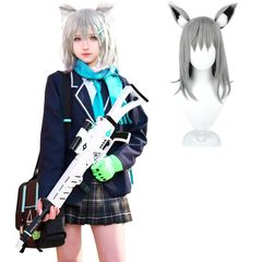 [신품] [NOKIJP] 모래 늑대 시로코 코스프레 의상 가발 유니폼 브루아카 코스프레 블루 아카이브 코스프레 의상 애니메이션 게임 이벤트 가장 문화제, XL