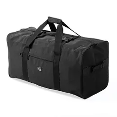 ☆新品☆サンワダイレクト 大容量 ボストンバッグ 96L 折りたたみ可能 引っ越し キャンプ 布団・衣類収納 ブラック 200-BAG160BK