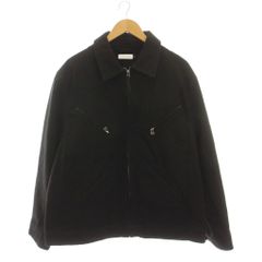 ポップトレーディングカンパニー POP TRADING COMPANY ワークジャケット ジップアップ アウター L 黒 ブラック 1251-343-0690 /YM