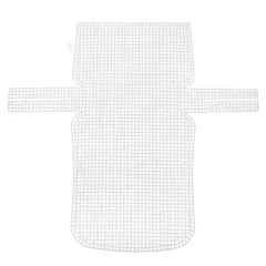 【新品】 uxcell 4セット プラスチックメッシュキャンバスシート 4グリッド 39.5cm/15.6" かぎ針編みバッグ作り用 空白のキャンバス 刺繍ニードルポイ ント バッグ ニットかぎ針編みメッシュ用 ホワイト