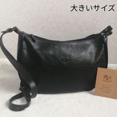 イルビゾンテ ショルダーバッグ 大きい ブラック ハーフムーン 三日月 イルビゾンテ ショルダーバッグ ハーフムーン 大きいサイズ 三日月型