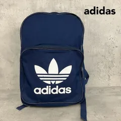 adidas originals アディダスオリジナルス BK6724 クラシック トレフォイル バックパック リュック デイパック デイリーバッグ トレフォイルロゴ 三つ葉 ビッグロゴ A4 通学 通勤 ネイビー⁠ ★ ■■