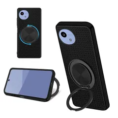 【新品】 対応 Aquos wish 5 ケース リング付き 360°回転スタンド 耐衝撃