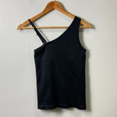 ユナイテッドアローズグリーンレーベルリラクシング UNITED ARROWS green label relaxing サントーニ ワンショルダー タンクトップ ブラック系／黒系