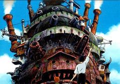 Ghibli Museum Postcard: "The Castle Responding with Steam" - Howl's Moving Castle
