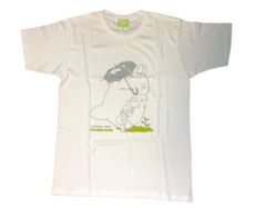 Ghibli Museum T-shirt "Umbrella (White)" XL size My Neighbor Totoro
