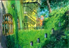 Ghibli Museum Limited Edition Postcard: Noboru Yoshida "The Museum Entangled in Ivy"