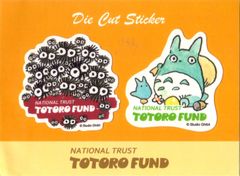 Ghibli Museum Die-Cut Sticker Set - Orange (Soot Sprites & Furoshiki Totoro) - My Neighbor Totoro