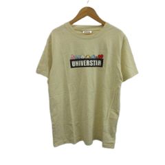 BT21 Short-Sleeve T-Shirt, Size M, Beige, Logo Print, ECA007 /SH ■ECA007