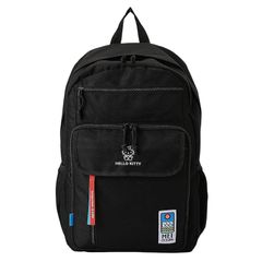 【新品】 [メイオーシャン] リュック 20L(キャラクターコラボ)[ back pack ] A4収納 BK_キティ FR 1