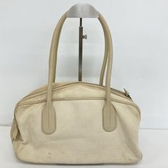 TOD'S/トッズ ハンドバッグ/トートバッグ キャンバス アイボリー/ベージュ系 レディース 肩掛け可能[OL02263]