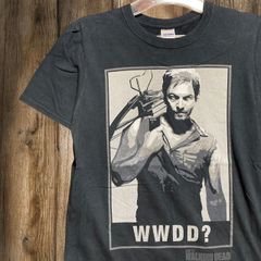 ムービー Tシャツ ウォーキング デッド 映画 ドラマ ダリル ディクソン ノーマン リーダス 黒 S(日本サイズでM相当)サイズ 古着 ビンテージ used vintage p10