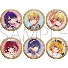[Used] Badge Bins Complete set of 6 types: "Oshi no Ko Foil Stamped Character Badge Collection Balletcore style"