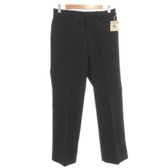 ピエールカルダン Pierre Cardin タグ付き スラックスパンツ トラウザー センタープレス ウール 79 黒 ブラック /OB ■ECC009