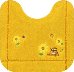 센코 (Senko) 이웃 토토로 꽃 버스 정류장 화장실 매트 약 58 × 60cm 옐로우 캐릭터 고양이 버스 지브리 19752