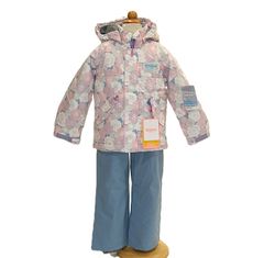 E037/ONE サイズ調整機能付 キッズ トドラ スキーウェア RES57004 744F666（LILｘB.GRY）100cm