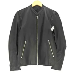 リドム LIDnM ラムレザー シングルライダースジャケット メンズ JPN：M