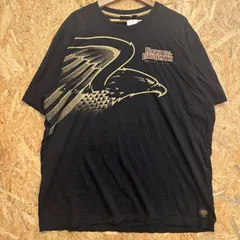 HARLEY-DAVIDSON ハーレーダビッドソン 120周年記念 イーグルプリント 半袖 Tシャツ ブラック 黒 2XL 3XL相当 アメカジ ストリート メンズ 古着屋