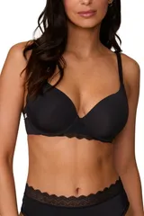 ハーパーワイルド レディース トップス Tシャツ レース Harper Wilde Base Lace TShirt Bra Black ブラック
