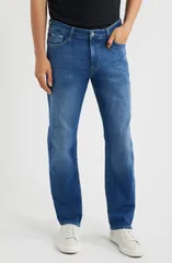 マーヴィ ジーンズ メンズ ボトムス デニムパンツ ストレート Mavi Jeans Zach Straight Leg Jeans Big Regular MID BRUSHED FEATHER