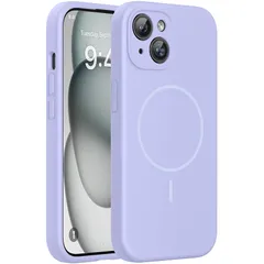Miracase iPhone 15 用 ケース シリコン MagSafe対応 さらさら触感 薄型