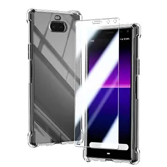 対応 Sony Xperia 8 ケース + Sony Xperia 8 ガラスフィルム SENXLL-SonyXperia81+1