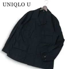 UNIQLO U ユニクロ ユー ルメール 通年★ ビッグシルエット ミリタリー フィールド ジャケット Sz.L メンズ 紺 ネイビー