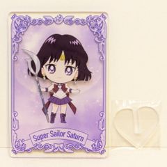 S&S Sailor Moon Store Original Sailor Moon Eternal The Movie Acrylic Card Collection Chibi Character Art Super Sailor Saturn