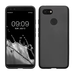【新品】 kwmobile スマホケース Google Pixel 3対応 ケース - スマートフォン カバー TPU保護 メタリック メタリック グレー