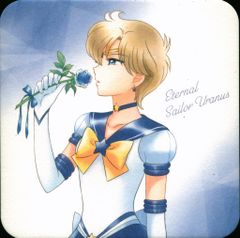 Sailor Moon Cosmos (Part 2) Movie Attendee Bonus: Kazuko Tadano Coaster (Eternal Sailor Uranus) - 3rd Edition