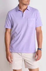 ヴァインヤードヴァインズ メンズ トップス シャツ コットン vineyard vinesurf Pima Cotton Polo LILAC BREEZE ライラック
