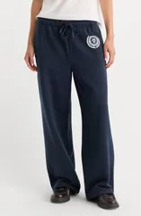 グッドアメリカン レディース ボトムス カジュアルパンツ ワイドレッグ スウェットパンツ フリース Good American The Brushed Fleece Wide Leg Sweatpan
