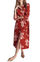 ボーデン レディース トップス ワンピース コーデュロイ ミディ シャツ Boden Louise Corduroy Midi Shirtdress ARABIAN SPICE FLECKED BUN