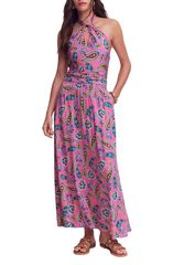 ボーデン レディース トップス ワンピース マキシ ホルター Boden Sydney Paisley Halter Maxi Dress PINK PAISLEY ピンク