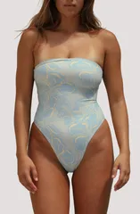 ストーンフォックスウィム レディース トップス ワンピーストラップレス Stone Fox Swim Paola Macram Strapless OnePiece Swimsuit MOONLIGH
