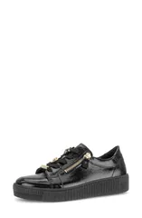 ガボール レディース シューズ スニーカー レザー Gabor Collette Leather Sneaker Women BLACK ブラック
