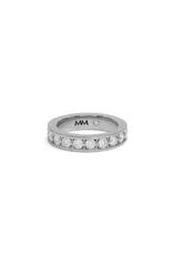 メリンダマリア レディース アクセサリー 指輪 Melinda Mariashley Infinity Band Ring SILVERWHITE ホワイト