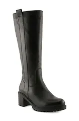 スプリングステップ レディース シューズ ブーツ・レインブーツ レザー Spring Step Stormi Leather Knee High Boot Women BLACK ブラック